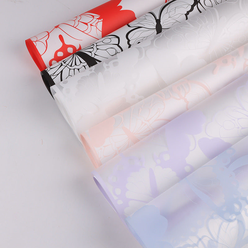 Butterfly Flower Wrapping Paper