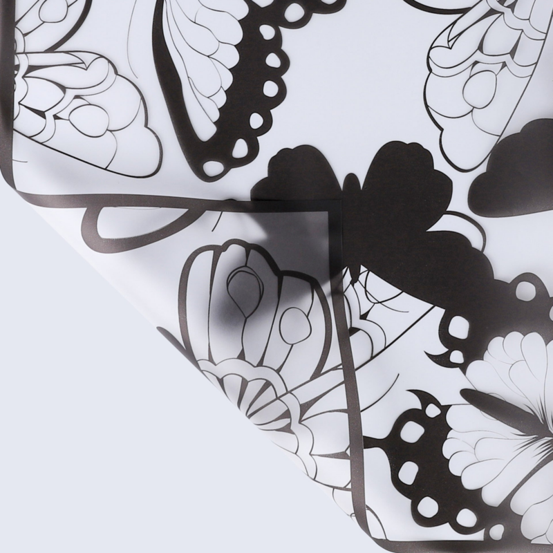Butterfly Flower Wrapping Paper