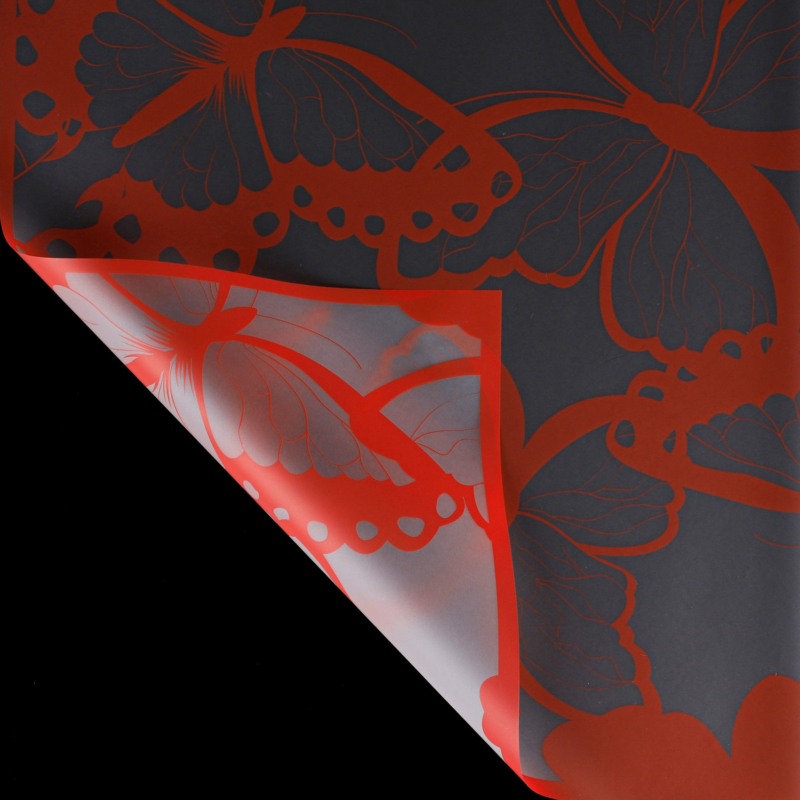Butterfly Flower Wrapping Paper