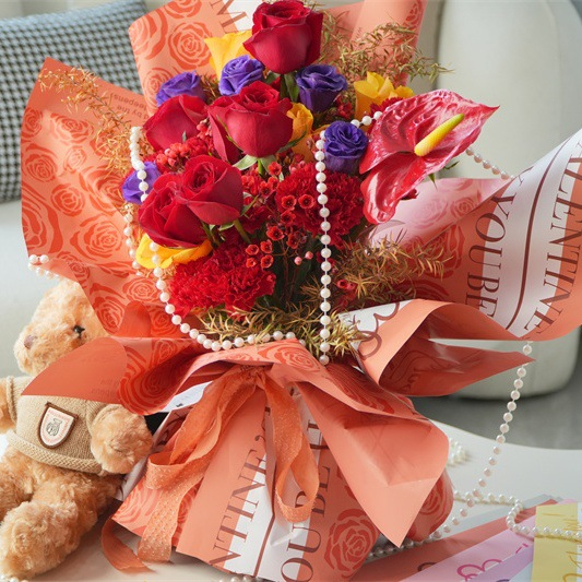 微信图片_20260404222208_6971_1 Eternal Love Floral Wrapping Paper