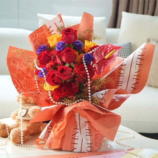 微信图片_20260404222212_6972_1 Eternal Love Floral Wrapping Paper