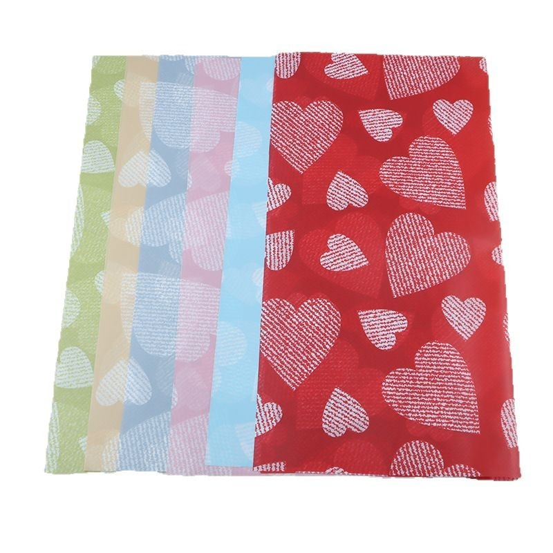 Wedding Bouquet Wrapping Paper: Letter & Heart Design