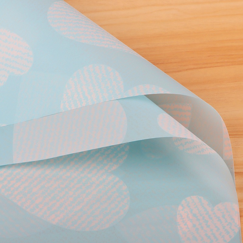 Wedding Bouquet Wrapping Paper: Letter & Heart Design