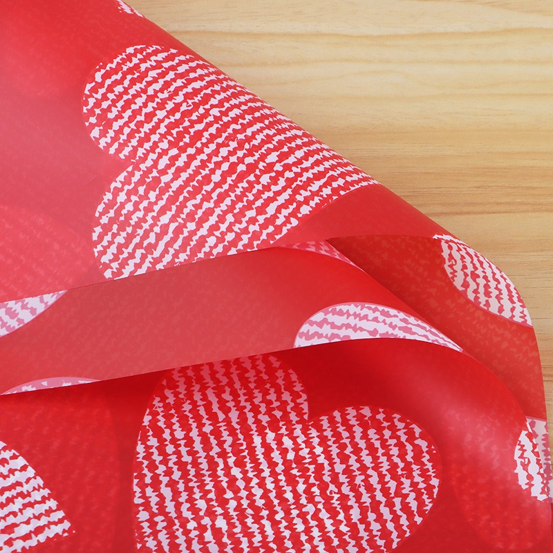 Wedding Bouquet Wrapping Paper: Letter & Heart Design