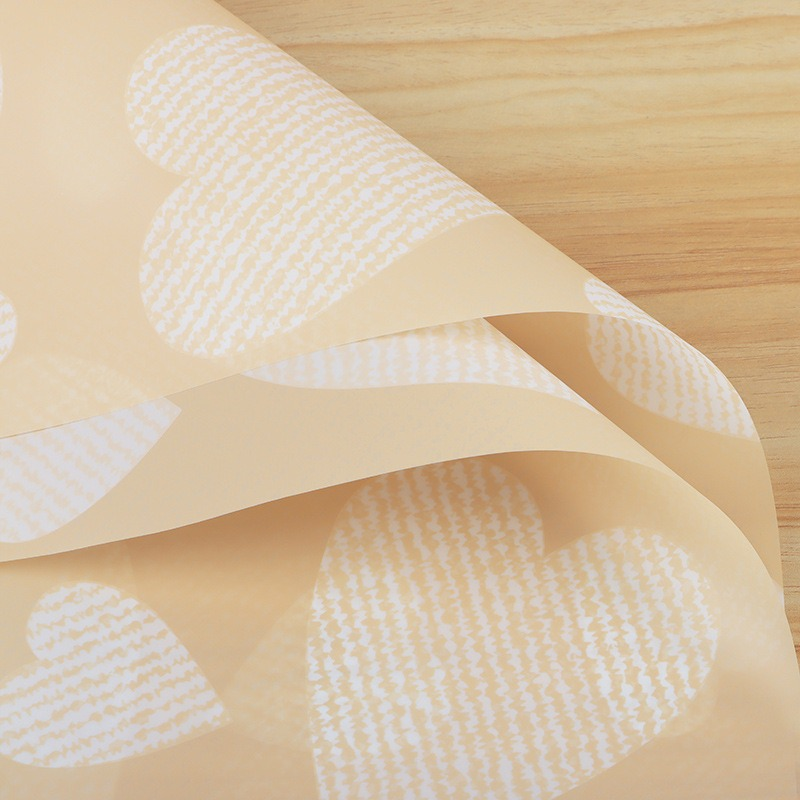 Wedding Bouquet Wrapping Paper: Letter & Heart Design