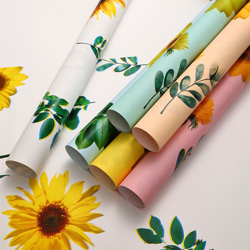 Sunflower Bouquet Wrapping Paper