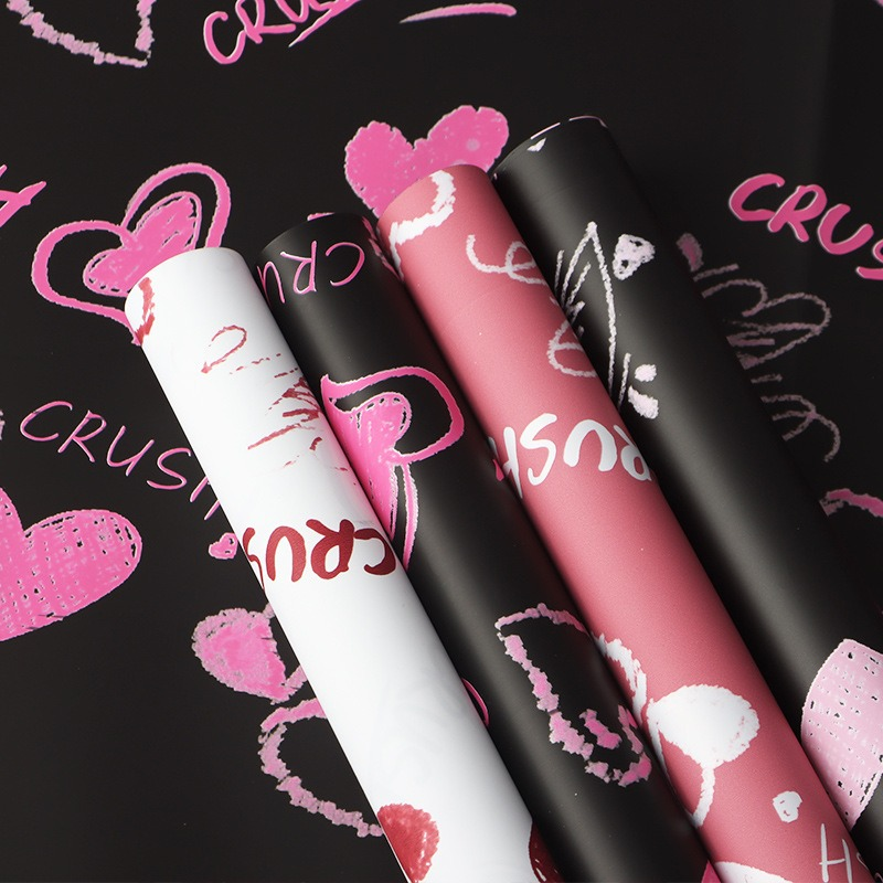 Heartbeat Floral Wrapping Paper