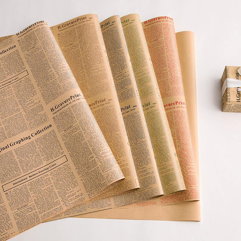 微信图片_20260405000150_7060_1 Vintage English Newspaper-Style Kraft Paper