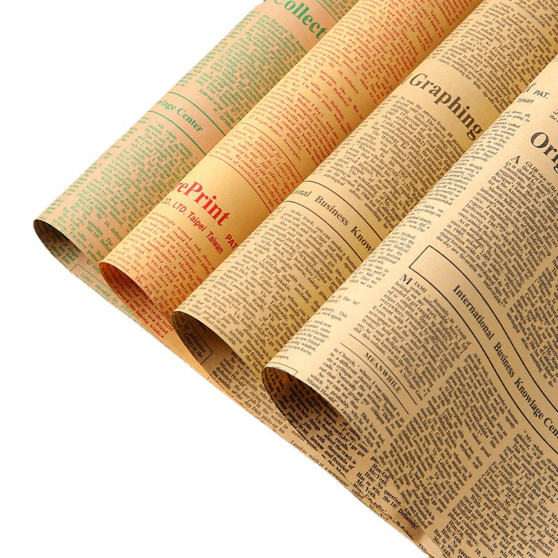 微信图片_20260405000156_7061_1 Vintage English Newspaper-Style Kraft Paper