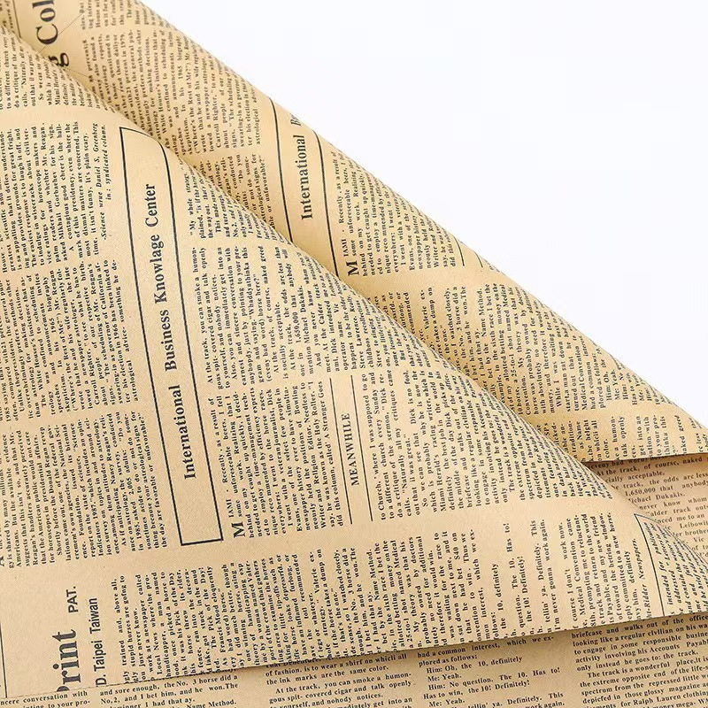 微信图片_20260405000232_7066_1 Vintage English Newspaper-Style Kraft Paper