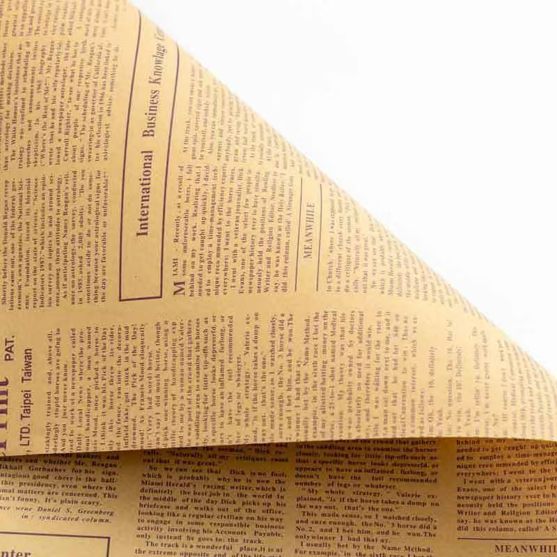 微信图片_20260405000242_7068_1 Vintage English Newspaper-Style Kraft Paper