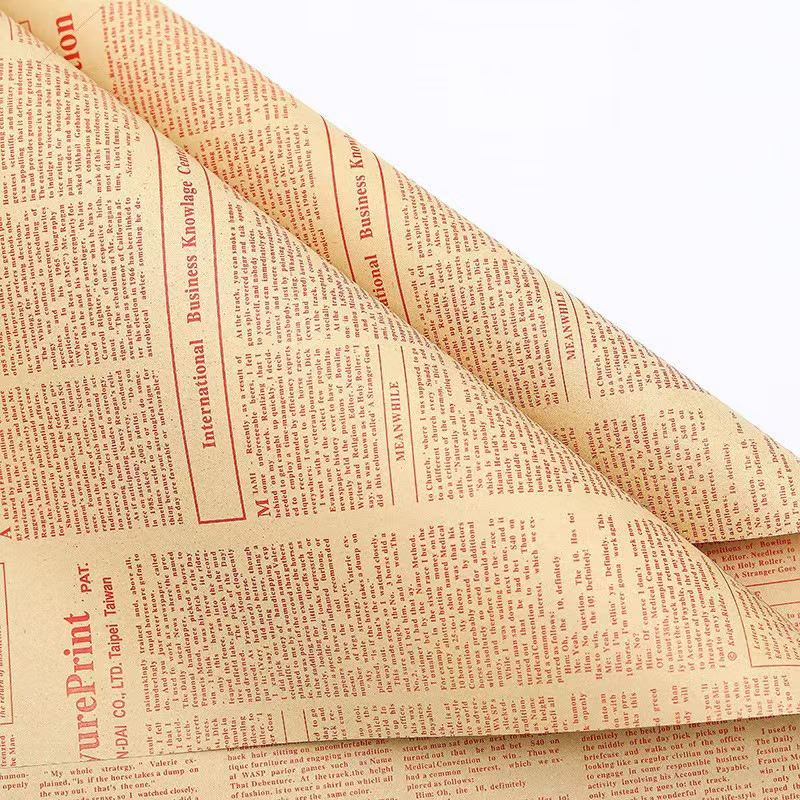 微信图片_20260405000252_7070_1 Vintage English Newspaper-Style Kraft Paper