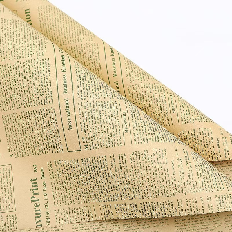 微信图片_20260405000257_7071_1 Vintage English Newspaper-Style Kraft Paper