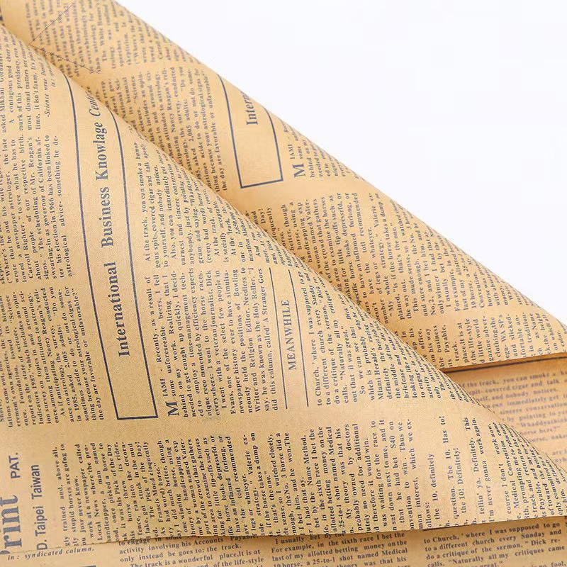 微信图片_20260405000301_7072_1 Vintage English Newspaper-Style Kraft Paper