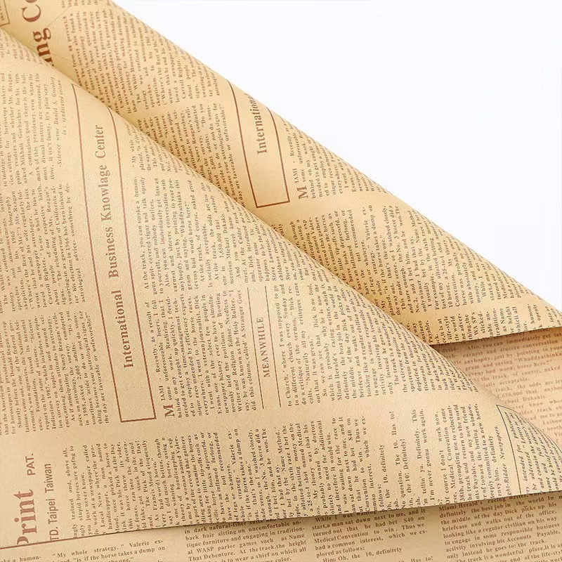 微信图片_20260405000306_7073_1 Vintage English Newspaper-Style Kraft Paper