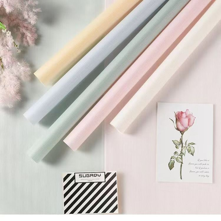 Smoky Line Floral Wrapping Paper