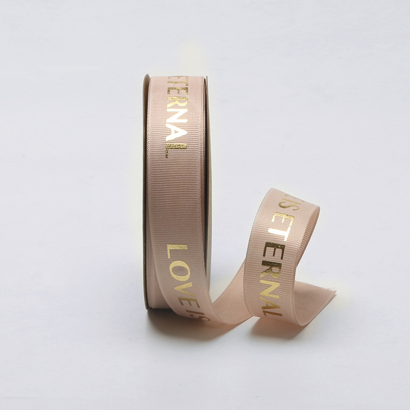 微信图片_20260405110400_7142_1 "Radiant Love is Eternal" Gold-Stamped English Ribbon