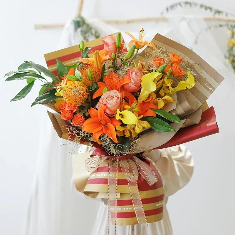 Opera Gala Bouquet Wrapping Paper