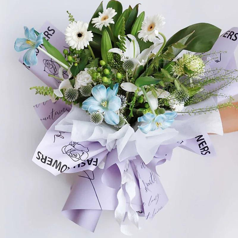 Floral Love Wrapping Paper — 20 Sheets