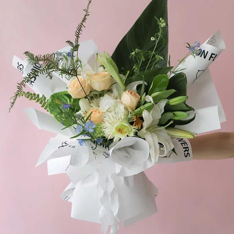 Floral Love Wrapping Paper — 20 Sheets