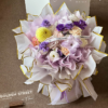 Gold-Rimmed Floral Wrapping Paper