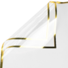 Gold-Rimmed Floral Wrapping Paper