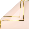 Gold-Rimmed Floral Wrapping Paper