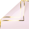 Gold-Rimmed Floral Wrapping Paper