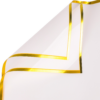 Gold-Rimmed Floral Wrapping Paper