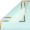 Gold-Rimmed Floral Wrapping Paper