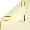 Gold-Rimmed Floral Wrapping Paper