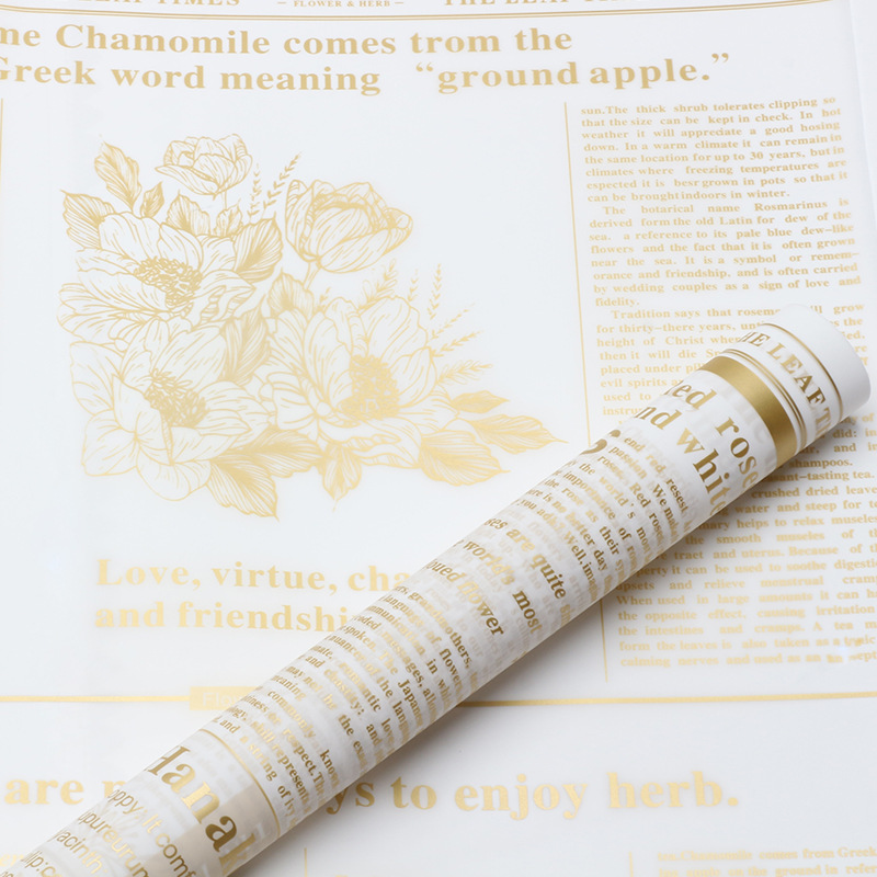 微信图片_20260407092501_7381_1 English Newspaper-Style Matte Waterproof Flower Wrapping Paper