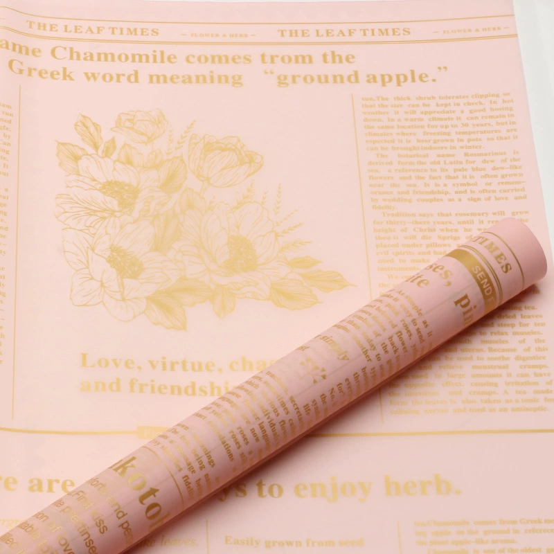 微信图片_20260407092517_7384_1 English Newspaper-Style Matte Waterproof Flower Wrapping Paper