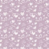 Heart-Patterned Floral Wrapping Paper