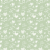 Heart-Patterned Floral Wrapping Paper