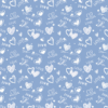 Heart-Patterned Floral Wrapping Paper
