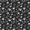 Heart-Patterned Floral Wrapping Paper