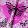 Butterfly TEAMO Floral Wrapping Paper