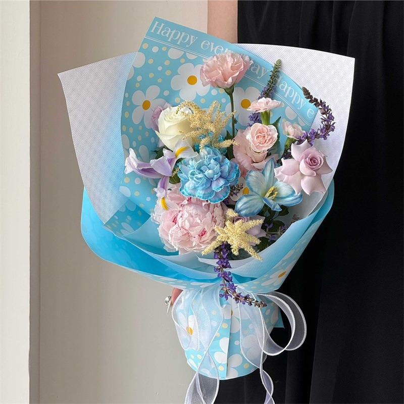 White Floral Wrapping Paper