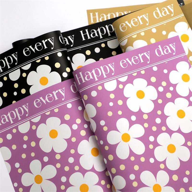 White Floral Wrapping Paper