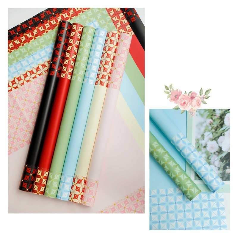 Floral Paper Tower Pattern Wrapping Paper
