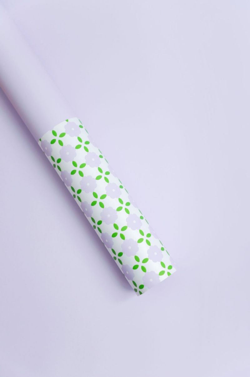Floral Paper Tower Pattern Wrapping Paper