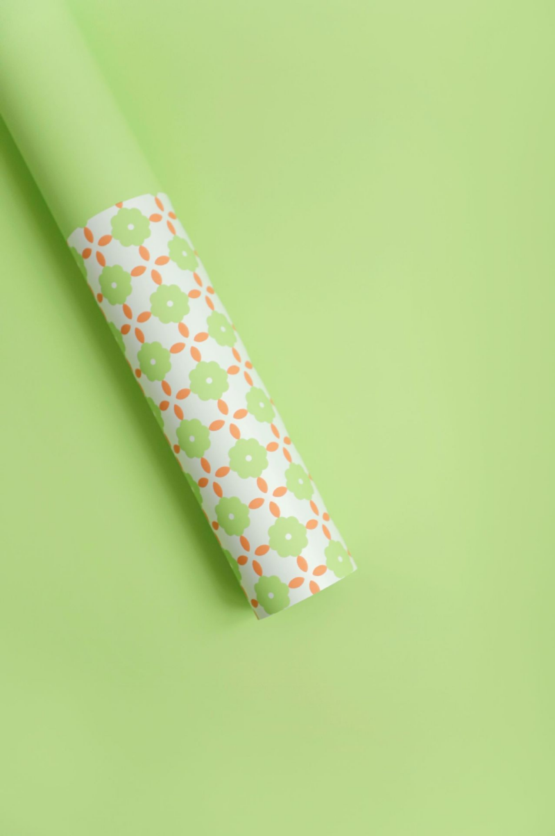 Floral Paper Tower Pattern Wrapping Paper
