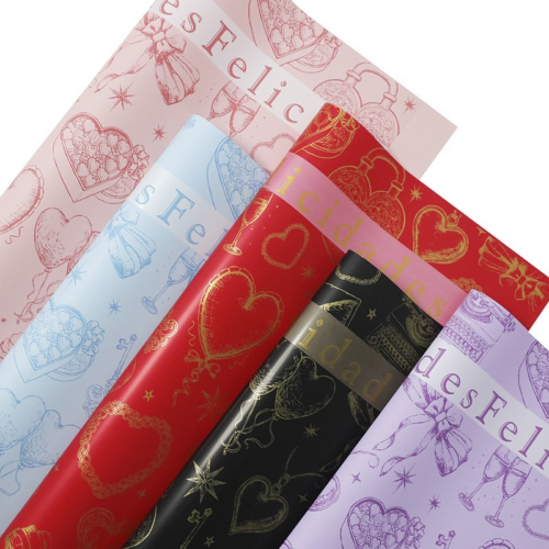 Teddy Bear Pattern Bouquet Wrapping Paper