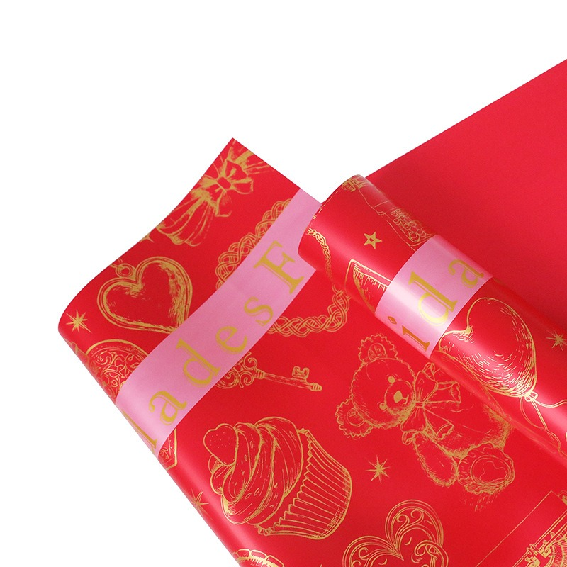 Teddy Bear Pattern Bouquet Wrapping Paper