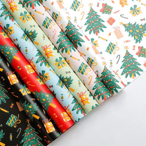 Christmas Bouquet Wrapping Paper