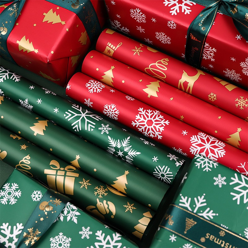 Christmas Floral Wrapping Paper