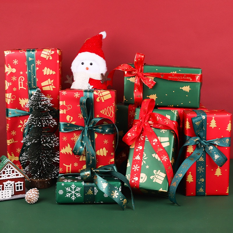 Christmas Floral Wrapping Paper