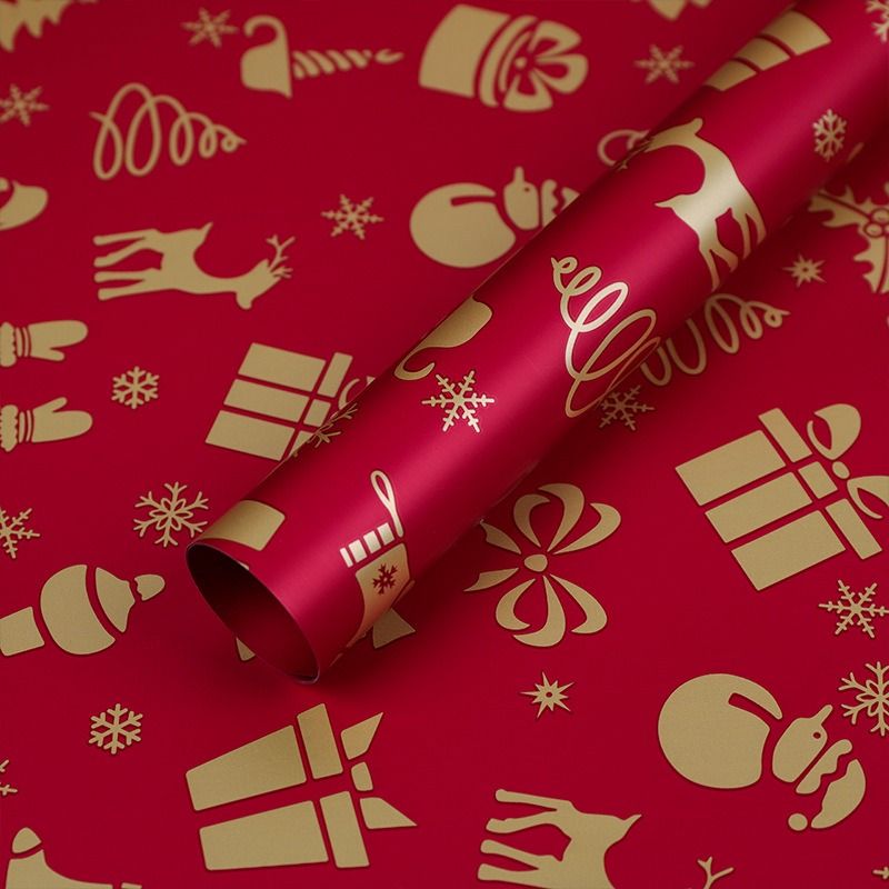 Christmas Floral Wrapping Paper