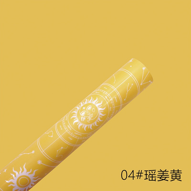 微信图片_20260407155113_7542_1 Star Map Black Floral Wrapping Paper